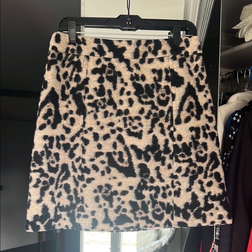 Ann Taylor Leopard Print Skirt